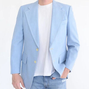 Vintage Bud  Gowen Blue Blazer Sports Jacket